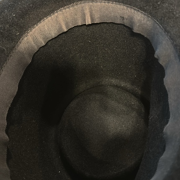 Rare Philippe Model Paris Vintage Womens Feathered Black Fedora Hat! - Picture 9 of 9